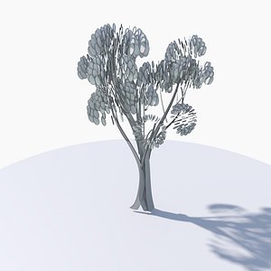 Cartoon tree S2Cv2 3D