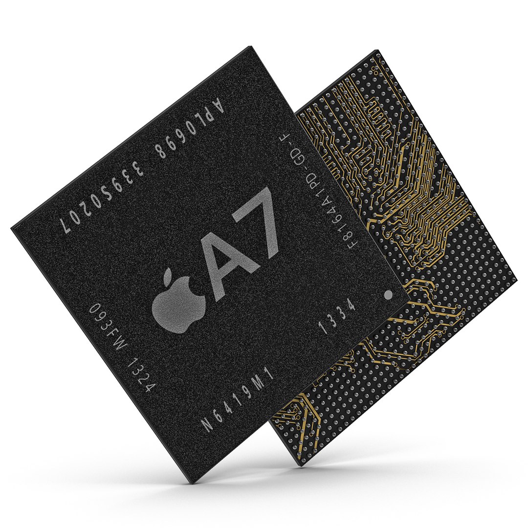 Mobile Chip AX Series A7 3D Model 3D model preview