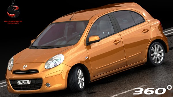 3D model nissan micra 2012