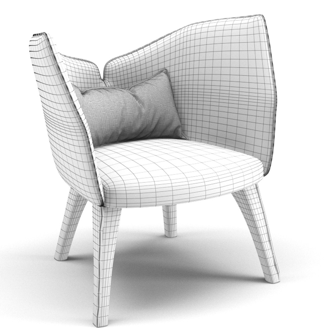 Chair rochebobois armchair 3D model - TurboSquid 1195812