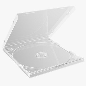 3D Single CD Jewel Case Clear model