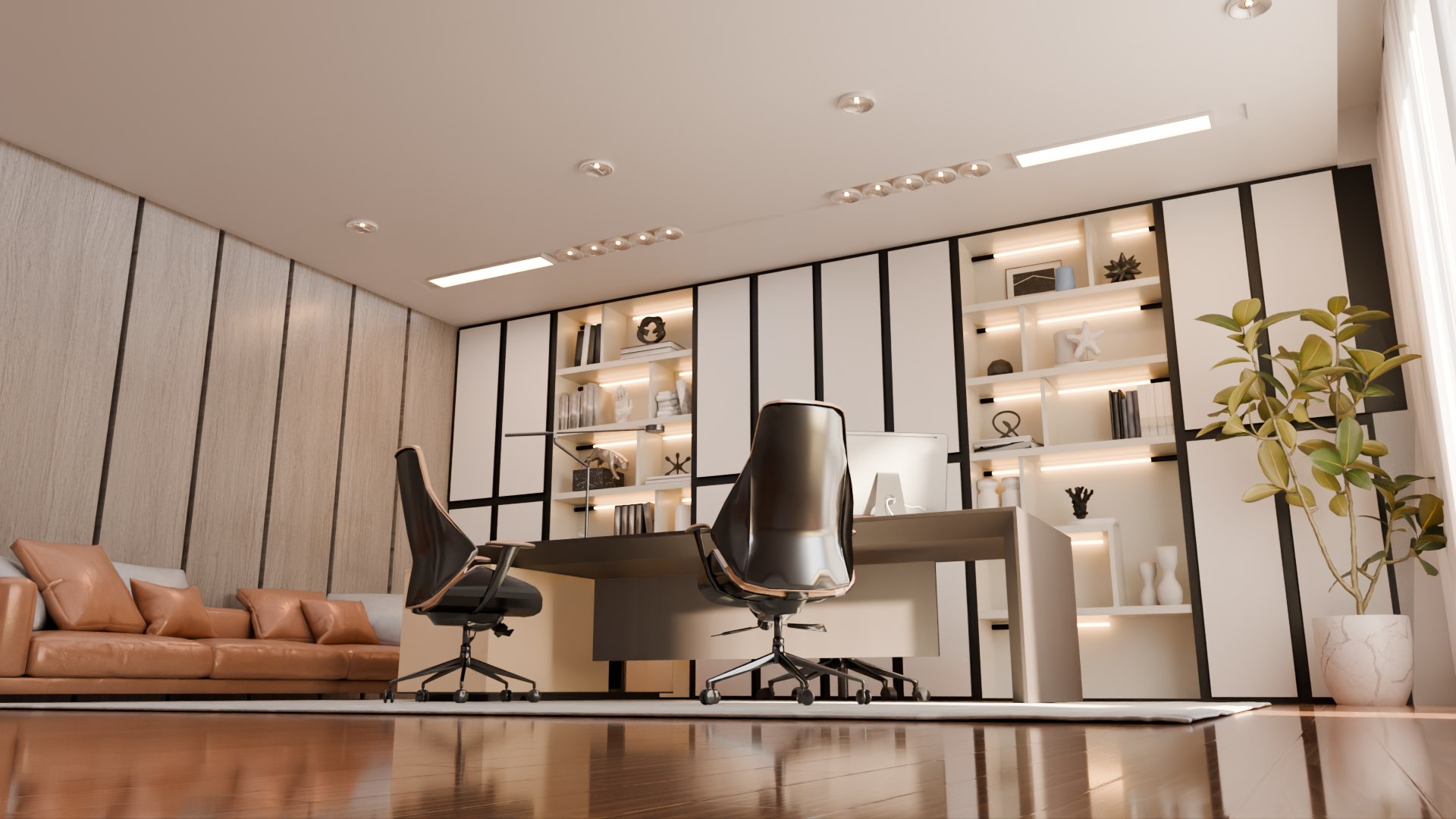 Modern Office Interior 3D model https://p.turbosquid.com/ts-thumb/pX/dqVerw/uL/office07/png/1792577698/1920x1080/fit_q87/cf229ffee6df64412dd224742c2c0726296eff56/office07.jpg