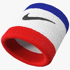 3D model Nike Swoosh Wristband Colored