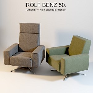 rolf benz 50 armchair 3d max