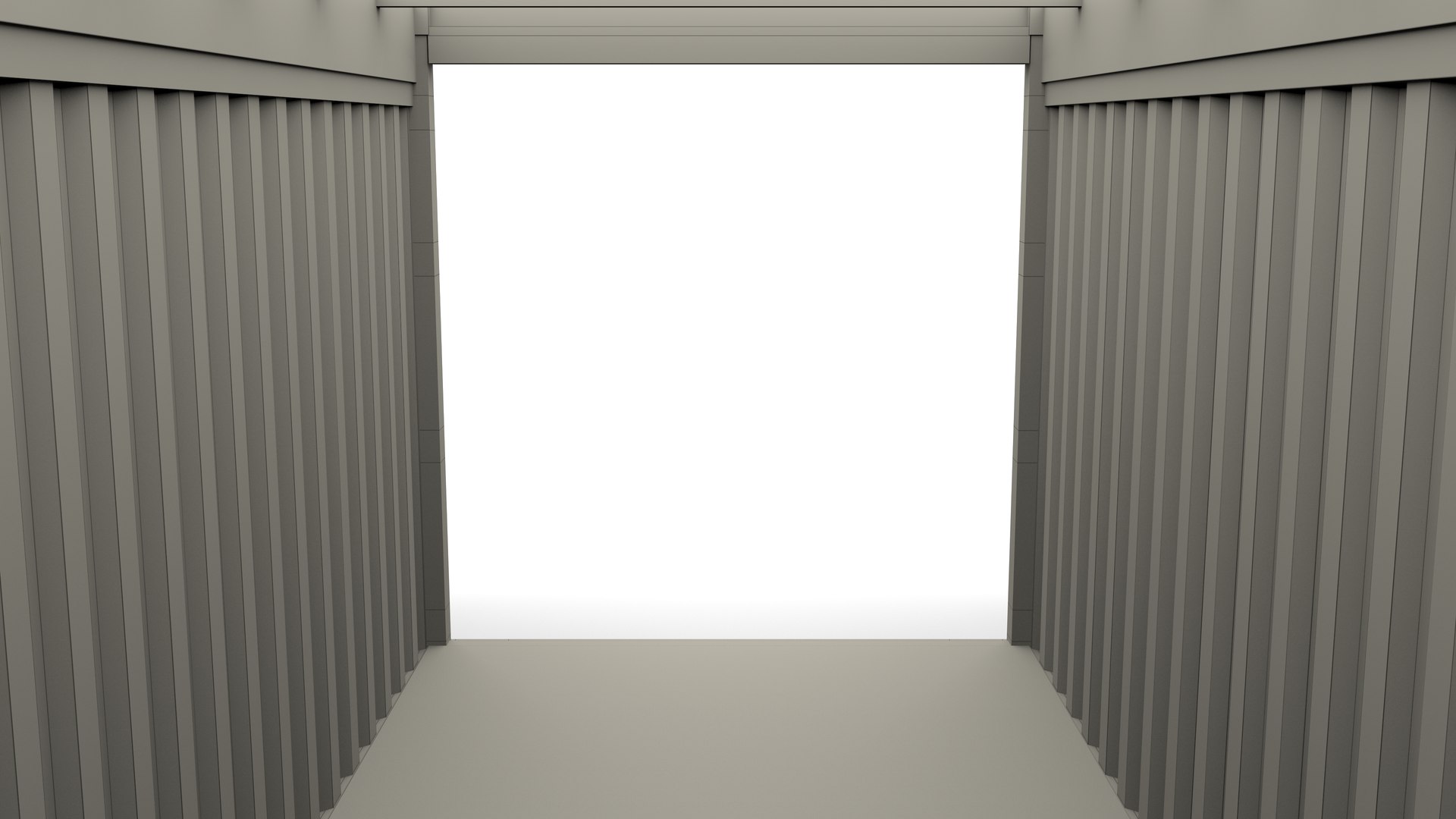3D 20ft shipping container open model - TurboSquid 1324675
