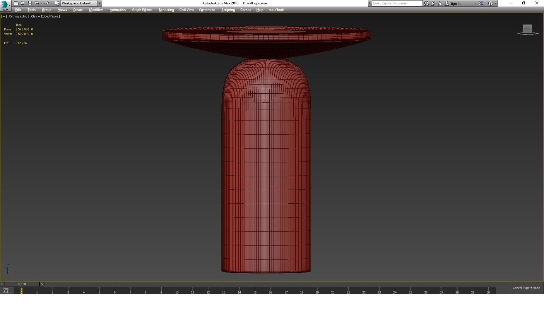 3D Martini Side Table CB2 Model TurboSquid 2102745