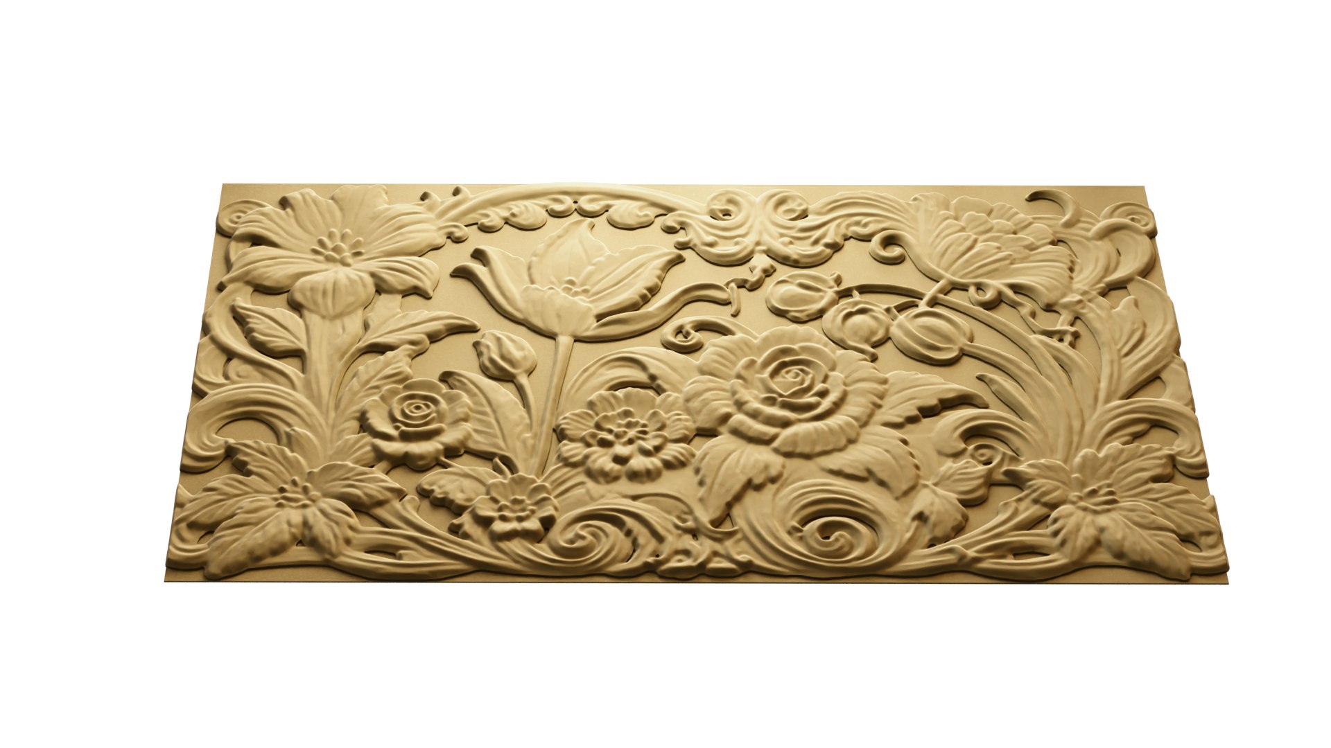 3D Modern Panel Wall Decor Set Relief Stl Mural CNC 169 Model ...