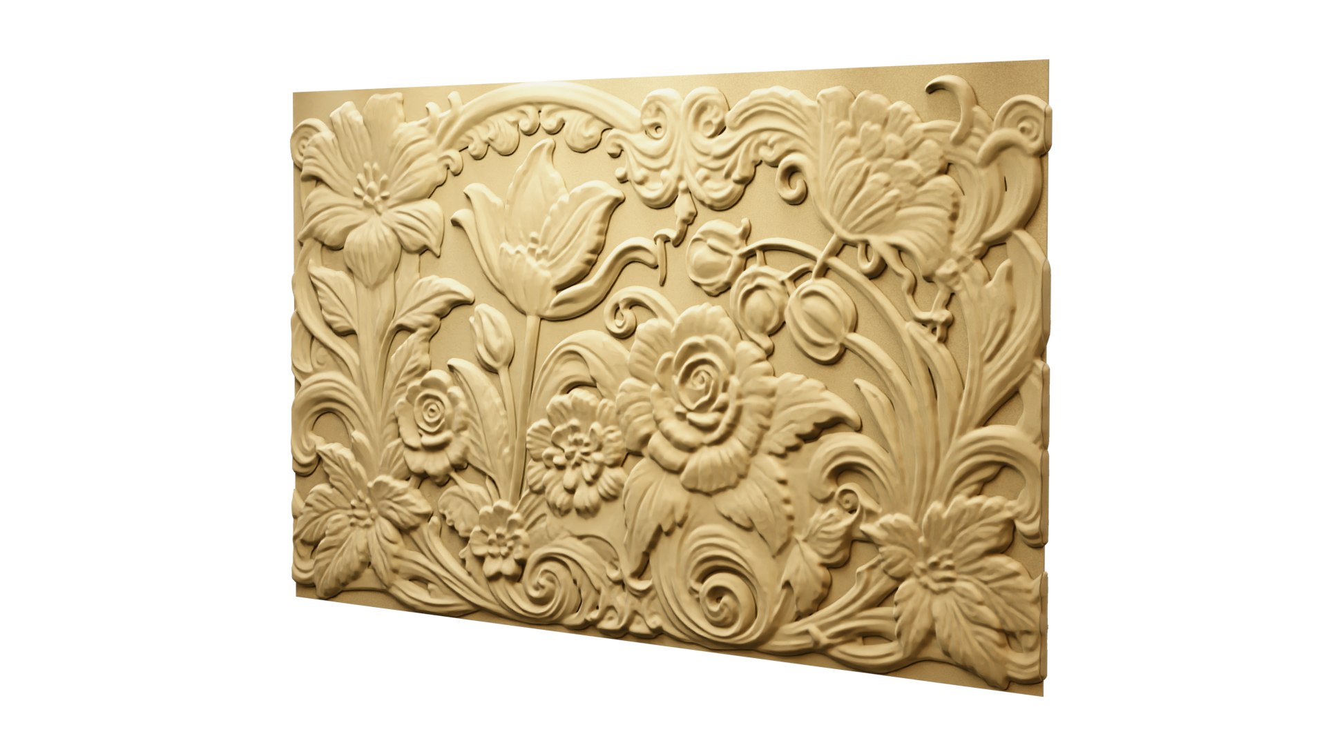 3D Modern Panel Wall Decor Set Relief Stl Mural CNC 169 Model ...