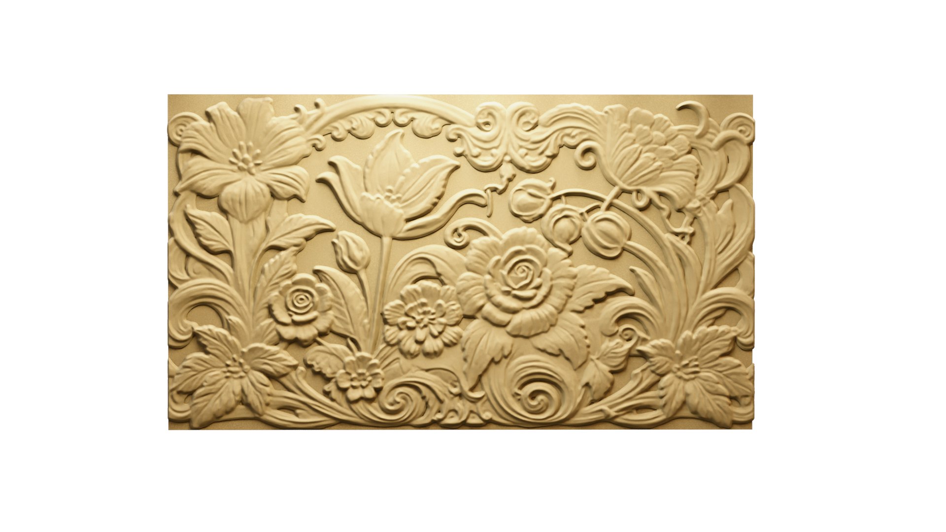 3D Modern Panel Wall Decor Set Relief Stl Mural CNC 169 Model ...