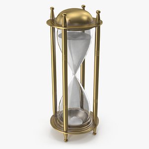 Stylish Brass Hourglass model