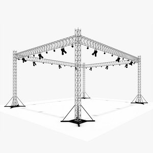 3D Stage truss with lights