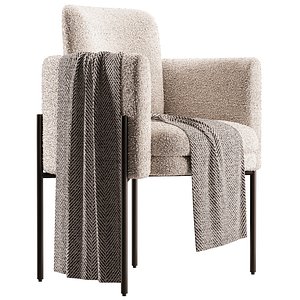 3D Richie Dining Armchair - Black