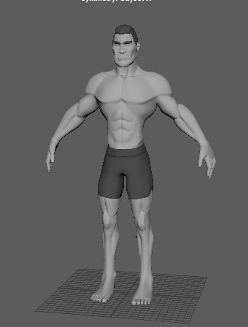 Man Muscular Body 3D - TurboSquid 1482458