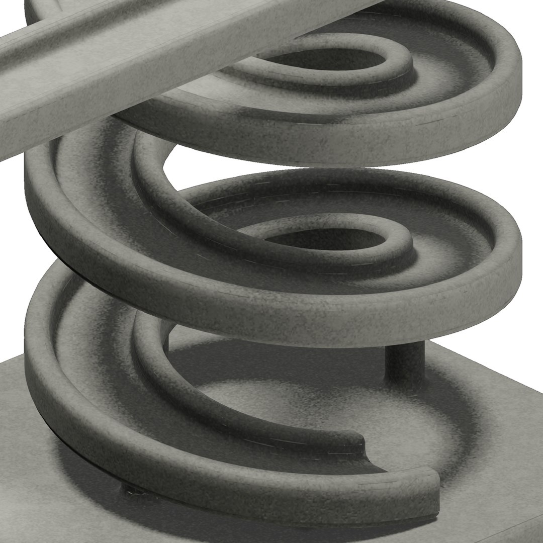 3D Concrete Spiral Bridge Model - TurboSquid 2141636