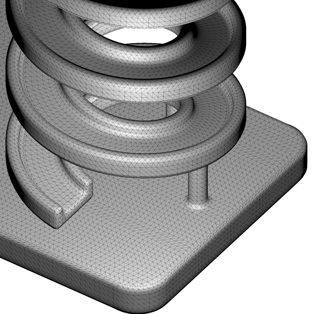3D Concrete Spiral Bridge Model - TurboSquid 2141636