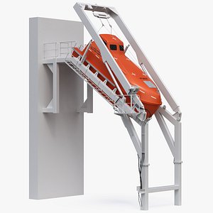 Closed Lifeboat V6 Rear Launch 3D model