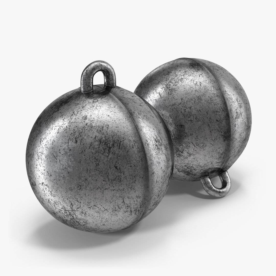 Old Metall Ball 3D Model 3D model preview
