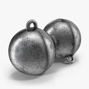 Old Metall Ball 3D Model