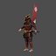 Samurai Character with Weapon