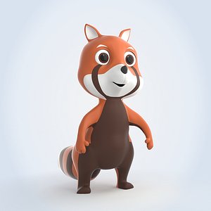 3D Red Panda model