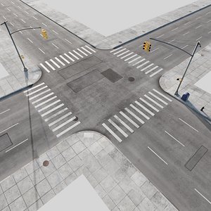 3D City Roads model