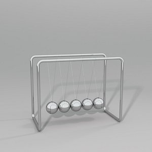 newton cradle 3d model