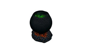 3D witch cauldron