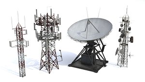 3D model radar tower