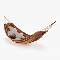 Hanging Hammock with Soft Pillows Multicolor