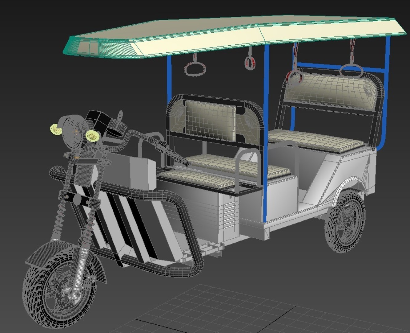 Electronic Rickshaw Auto Vehicles 3D - TurboSquid 1284433