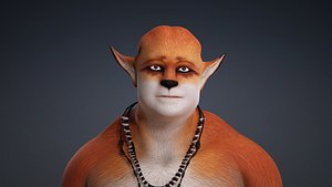 3D model Space fox hybrid