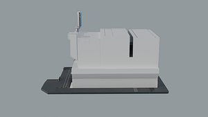 modern building V 3D model