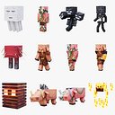 Minecraft Ultimative Nether-Charakter-Mob-Sammlung: 12 Mobs, geriggtes 3D-Modellpaket in 4K PBR