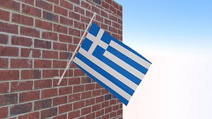 3D Flag of Greece model