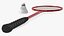 3D Badminton Racquet Set With Nylon Shuttle model
