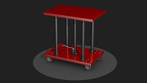 Industrial lifting table 3D