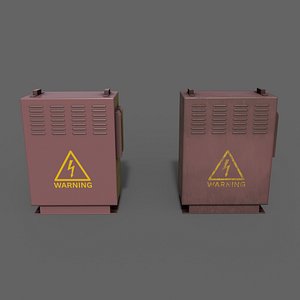 PBR Electric Box Red V3 3D