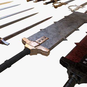 3D model Medieval Fantasy Swords