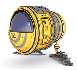 3D space spaceship model