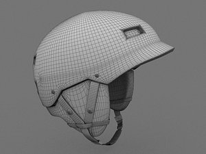 3d model snowboard helmet 2
