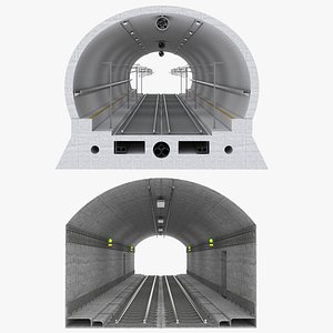 Subway Tunnel Collection 3D model