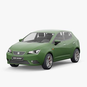 Seat Ibiza 2013 lowpoly 3D model