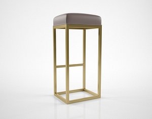 RHModern Reese leather bar stool