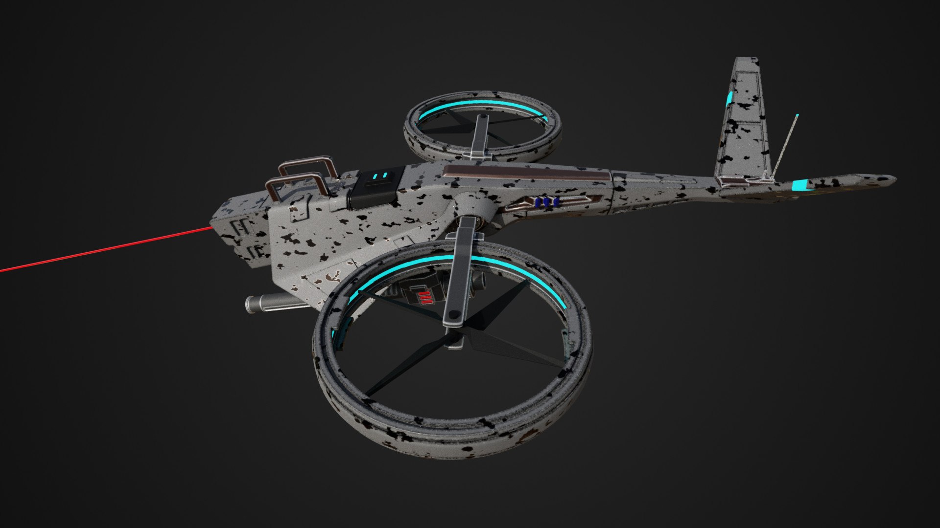 Military Hover Drone Model - TurboSquid 2032828