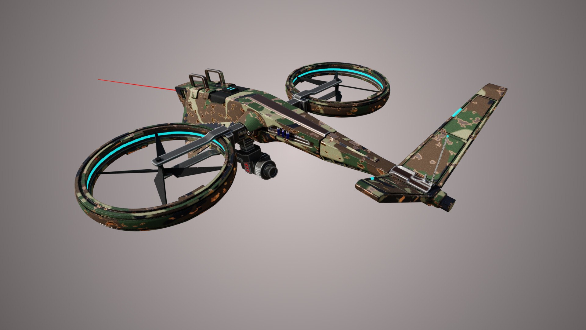 Military Hover Drone Model - TurboSquid 2032828