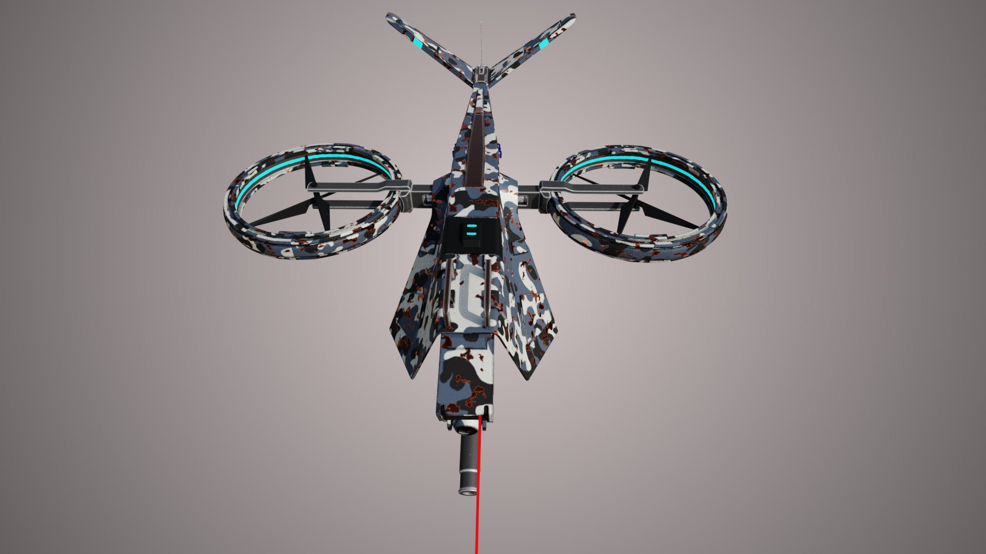 Military Hover Drone Model - TurboSquid 2032828