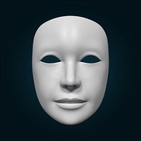 Theater Mask with Neutral Expressions V2
