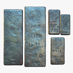 Silver Bars Antique Set