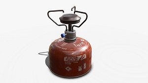 pbr gas burner 3D model