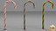 Lowpoly Candy Canes
